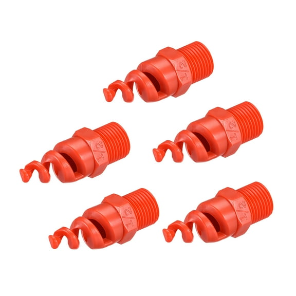 Unique Bargains Spiral Cone Atomization Nozzle, 1/2 BSPF PP Spray Sprinkler Heads, 5 Pcs