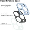 thumbnail image 5 of 3-Pack for 13 Pro 6.1 inch/iPhone 13 Pro Max 6.7 inch Camera Lens Edge Protector Film, No Tempered Glass Aluminum Alloy Frame Protector, [Scratch-Resistant] [Easy to Install] - Blue, 5 of 5