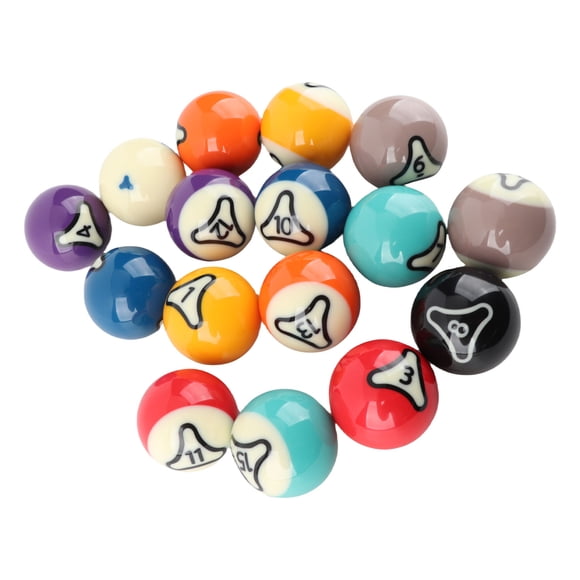 Bolas De Billar, 16 Piezas De Alto Contraste De Color Billar De Color De Alto Contraste, Se Ponen Cuidadosamente Ponderadas Para Juegos Profesionales