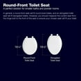 thumbnail image 4 of Kohler K-5589-0 Siège de Toilette Rond Purfrais - Blanc, 4 of 5
