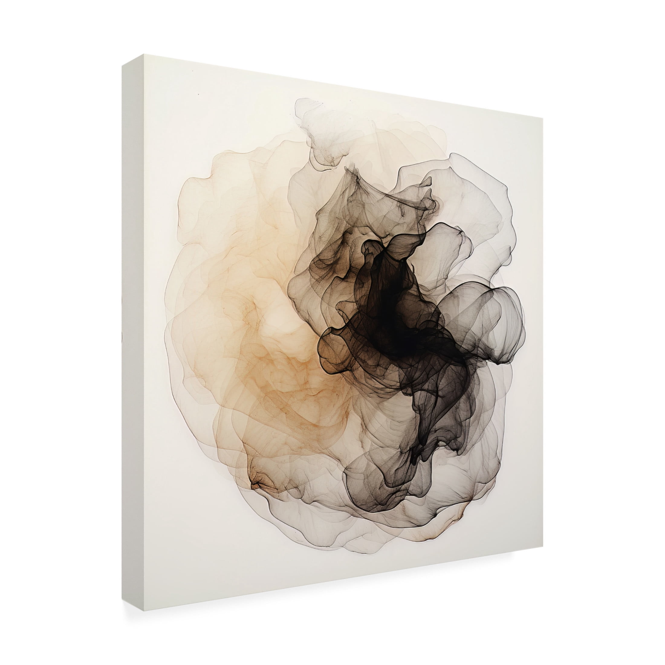 Canvas Wall Art - Bilge Paksoylu 'Dreamy Ink' Wall Art for Living Room, Bedroom, or Office D?cor by Trademark Fine Art - 35 x 35 Inches