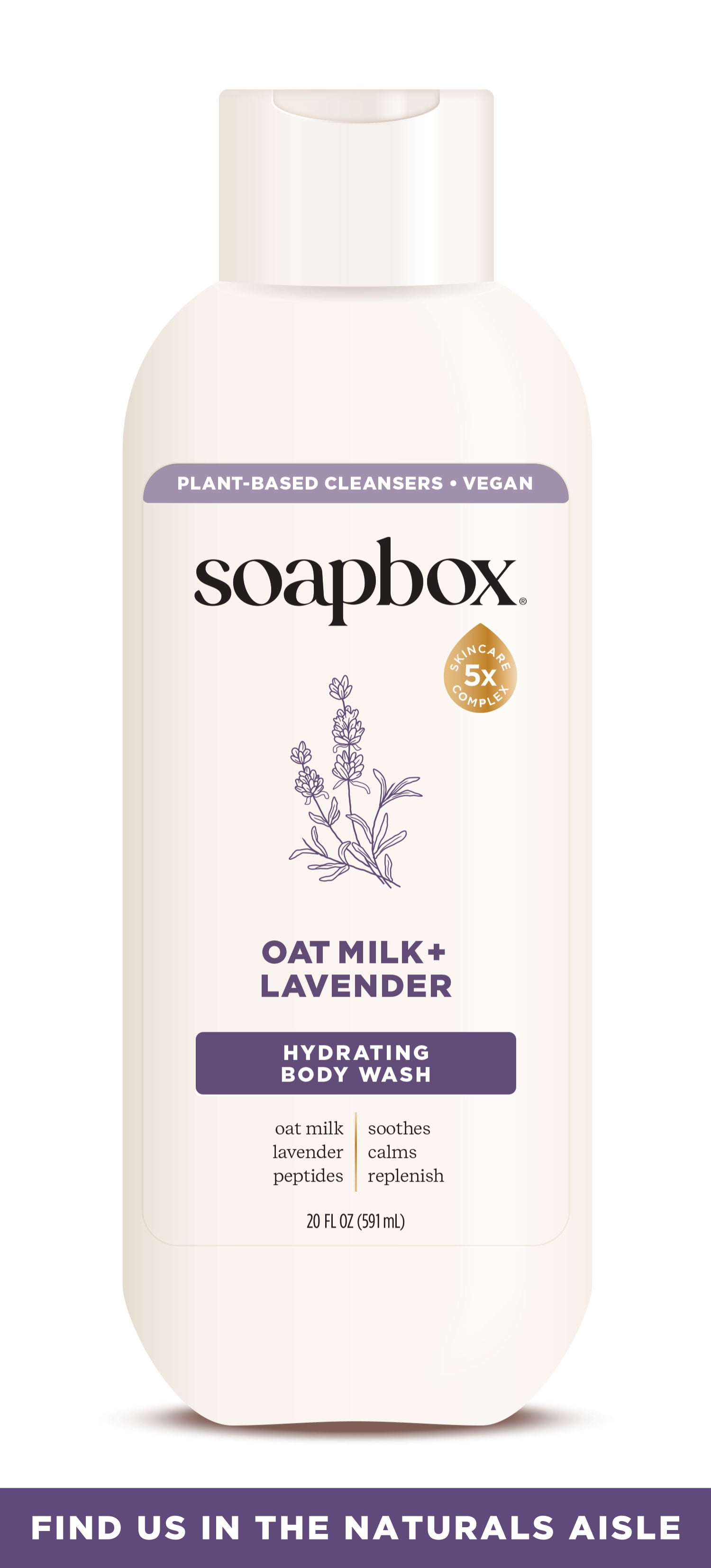 Soapbox Moisture Multiplying Body Wash for Women & Men, All Skin