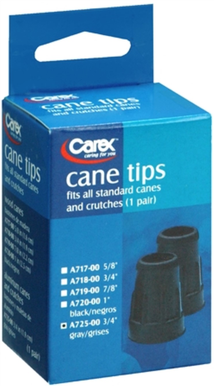 Carex Cane Tips 3/4 Inch A72500 2 Each (Pack of 4)
