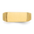 thumbnail image 4 of 14k Yellow Gold 7.0x15.0mm Mens Signet Ring Man   For Dad Mens  For Him, 4 of 9