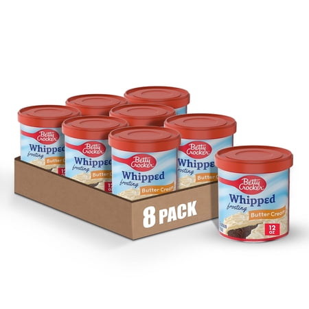 Betty Crocker Gluten Free Whipped Butter Cream Frosting, Easter Treats, 12 oz (Pack of 8)