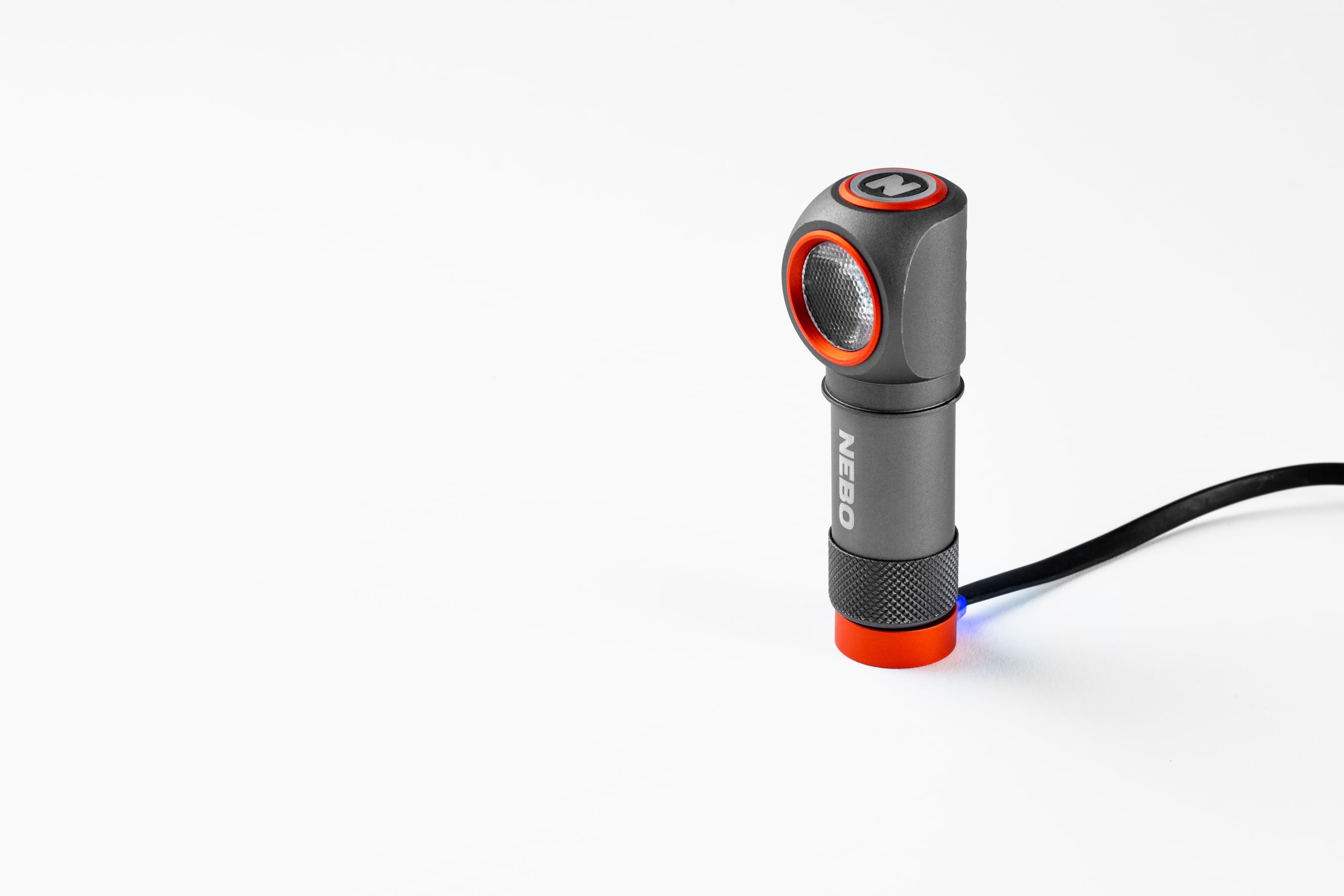 NEBO Einstein 600 Lumen LED Gray Rechargeable Headlamp and Flashlight