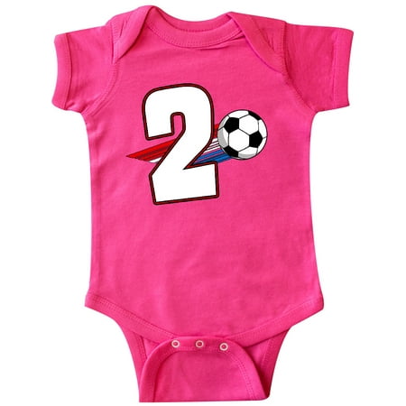

Inktastic Second Birthday Soccer Gift Baby Boy or Baby Girl Bodysuit
