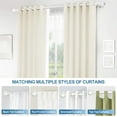 thumbnail image 3 of Urbanest Single Curtain Rod with 24 Clip Rings & Decorative Ball Finials – Classic Metal Window Drapery Rod Set, Heavy-Duty & Adjustable, 5/8" Diameter, 84" to 120", Glossy White, 3 of 7