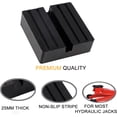 thumbnail image 2 of 2 Pcs Jack Pad Universal Rubber Slotted Rail Frame Jack Protector for Cars and SUVs for Jacks and Lifts, 2 of 5