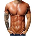 thumbnail image 2 of T-Shirt 3D pour Hommes Musculation Simulée Peau Nue Poitrine Muscle, 2 of 2