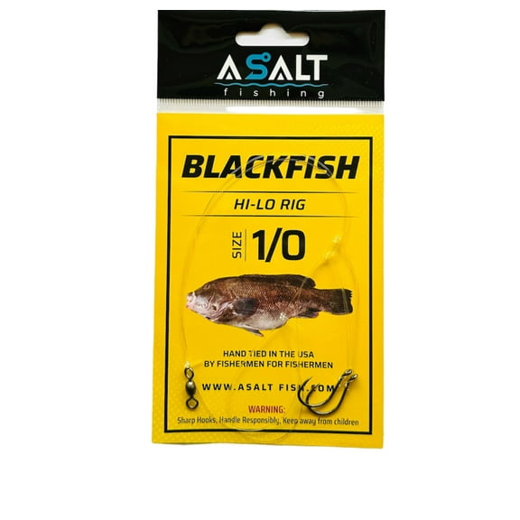 Asalt Fishing Blackfish Hi-Lo Rigs Octopus Hooks Size 1/0