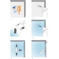 thumbnail image 5 of Privacy Window Films Self Adhesive Frosted Window Stickers Privacy Window Film Insulated Removable Electrostatic Glass Film Without Glue 60*400cm(C), 5 of 5