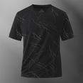 thumbnail image 2 of IhhxPro Men's Short Sleeve Lightning Print T-Shirt Quick-Dry Moisture-Wicking Summer Sport Tee Casual Athletic Fit Lightweight Gym Workout Running XS-2XL, 2 of 9