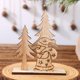 thumbnail image 3 of Chic Christmas Wooden Santa Decor Diy Wooden Ornaments Creative Desktop Adornment Party Decoration For Living Room Bedroom, 3 of 4