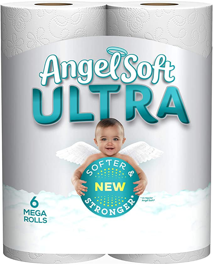 Details about   Angel Soft Toilet Paper 18 Mega Rolls 72 Regular Rolls 