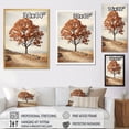 thumbnail image 4 of Designart "Retro Maple Tree Allure I" Tree Maple Floater Framed Canvas Art Print, 4 of 5