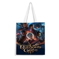 thumbnail image 1 of Baldur's Gate Bolso de tela con estampado de lienzo para mujer, bolsa de compras reutilizable y estética, con cremallera interior, regalo para mujer,40*40cm., 1 of 6
