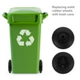 thumbnail image 2 of BESTYASH Rubber Trash Can Wheels for Wheelchair Use Lightweight Smooth Moving 2 Pcs, 2 of 5