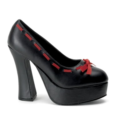 pleaser chunky heel