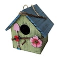 thumbnail image 2 of Casas de para Pájaros para Colgar Exterior, Jardín, Patio, Casas Decorativas para Pájaros, Casa de Pájaros Pintada para Exteriores Verde DYNWAVEMX casas de aves, 2 of 6