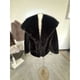 thumbnail image 5 of Abrigo de Piel Sintética para Mujer, Chaqueta de Piel Sintética, Chaqueta de Invierno de Larga con Solapa, Parka Corta Negro S, 5 of 10