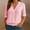 Pink, variant on Tawop Shirts for Women Long Sleeves Lapel Collar,Blue,Size L