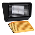 thumbnail image 1 of Luz LED de ocio para porche exterior de RV, 12 V, 280 lúmenes, iluminación de repuesto para RV, remolques, campistas, 5ª ruedas, base negra, lente transparente y ámbar incluida (negro, 1 paquete), 1 of 5