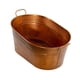thumbnail image 5 of Cubo de hielo galvanizado, cubos de cerveza para fiestas, bañera ovalada galvanizada para bebidas, cubos de metal para bebidas para comedor, Picnics,, 5 of 9