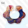 thumbnail image 3 of Bingfone Rooster Oil Painting Soft Bibs For Baby Boy Girl 360 Rotate Petal Absorbent Bibs Washable For Drooling Teething, 3 of 9