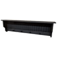 thumbnail image 2 of 4' Distressed Black Rectangular Storage Shelf with Pegs, 2 of 2