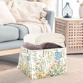 thumbnail image 3 of Yayeee Collapsible Cube Storage Bin with Lid Fabric Closet Decorative Basket with Handles, Colorful Wildflowers, 3 of 7