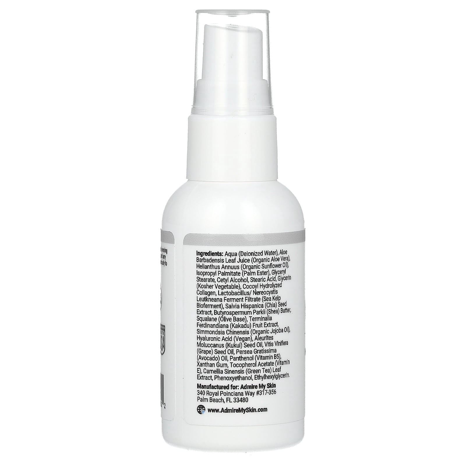 Admire My Skin Collagen Cream Moisturizer For Dry Skin - Hyaluronic Acid Cream - Non Comedogenic Hydrating Cream Eliminates Dull Dry Skin for That Healthy Youthful Glow 2oz