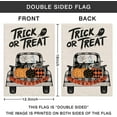 thumbnail image 5 of Jackmold Happy Halloween Truck Polka Dot Pumpkin Garden Flag Vertical Double Sized, Trick or Treat Spider Web Witch Hat Yard Outdoor Decoration 12.5 x 18 Inch, 5 of 5