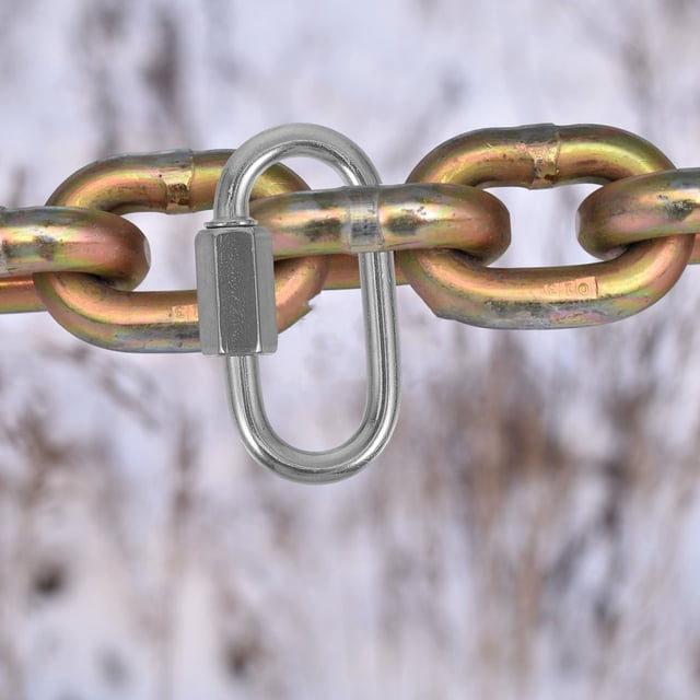 LITINKIMI 6pcs Quick Link Chain Connectors With Threaded Ends For Enhanced Safety Lightweight And Design For Outdoor Use