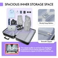 thumbnail image 6 of Luggage PC ABS Lightweight Suitcase with Wheels TSA Lock Hardshell Checked-Large Luggage 28 inch DarkBlue, 6 of 7