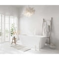 thumbnail image 3 of Elegant Kitchen & Bath BT30667GW-WHT 67 in. Rectangle Bathtub, Glossy White with Polished White Trim, 3 of 8