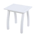 thumbnail image 5 of GZXS Modern White Accent End Table, Slatted-Top Side Table with Solid Acacia Wood Legs, Rectangular Sofa or Bedside Table, 200 lbs Weight Capacity, Easy Assembly, 5 of 10