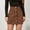 Brown, variant on USSUMA Women'S Skirts Midi Skirt Solid Color High Waist Pleated Zipper Button Pocket Mid-Calf Skirt Vintage Skirts Lightweight Dress Street Clearance Sales Brown Skirt for Women Polyester S