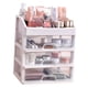 thumbnail image 5 of Caja De Almacenamiento De Maquillaje, Cajón Transparente, Caja De Almacenamiento De Cosméticos, 3 Cajones Escalonados Para Tocador Para Dormitorio, 5 of 7