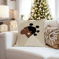 thumbnail image 4 of Ethan Taylor People and Portraits Throw Pillow Soft Cushion Cover ' 'African American People and Portraits' Bohemian Pattern Decorative Square Accent Pillow Case, 20x20 Inches, Brown, Beige, 4 of 5