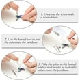 thumbnail image 5 of Hummingbird Cremation Jewelry Keepsake Stainless Steel Human Pet Urn Necklace for Ashes for Women Men Memorial Pendant, 5 of 6