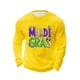 thumbnail image 5 of Mens Casual Camisetas, Carnaval Impreso Manga Larga Cuello Redondo Suelto Ajuste Superior, 5 of 5