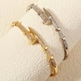 thumbnail image 6 of Female Jewelry Nail Bracelets Trendy Bracelet Zircon Screw Bracelet For Women Everyday Party Festive 14K Yellow Gold Jewelry As Gifts, 6 of 9