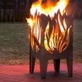 thumbnail image 2 of Curonian FBFlame Flame Solid Steel Wood Burning Fire Pit, 2 of 2