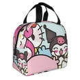 thumbnail image 2 of Lsque Sanrio Print Insulated Lunch Bag with Thick Aluminum Foil Lunch Tote Bag with Front Pocket for Men and Women, Ideal for Work, School, Picnics, and Travel, 2 of 8