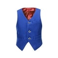 thumbnail image 3 of Boys 4-Piece Formal Wear Set Suit Vest Shirt Pants Tie Perfect for Wedding Pageboy Coming of Age Ceremony or Graduation Performance, 3 of 6