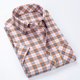 thumbnail image 5 of Blusa y camisa de manga corta con cuello vuelto para hombre, informal, a cuadros, con solapa y botones, de moda, de manga larga, 5 of 5