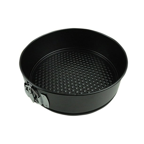 1pcs Cooking Tools Bakeware Baking Pans Cake Mold Small Round Dish Heavy Carbon Non Sstick Slipknot Removable Base Tray Black 9inch Com 1pcs Cooking Tools Bakeware Baking Pans, Small Round Baking Tray