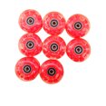 thumbnail image 2 of Sonducket Reemplazo de ruedas de patines de 8 piezas, componente modificado, accesorios de actualización universales, ruedas de patines, Ropa Deportiva, Zapatos Iluminación roja, 2 of 6