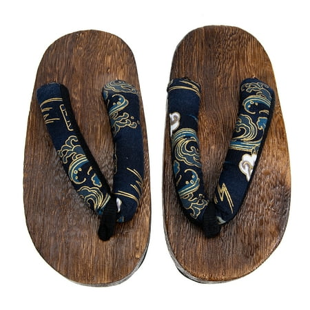 

Rosarivae 1 Pair Japanese Style Clog Slippers Children Clog Sandals Wooden Clogs Shoes